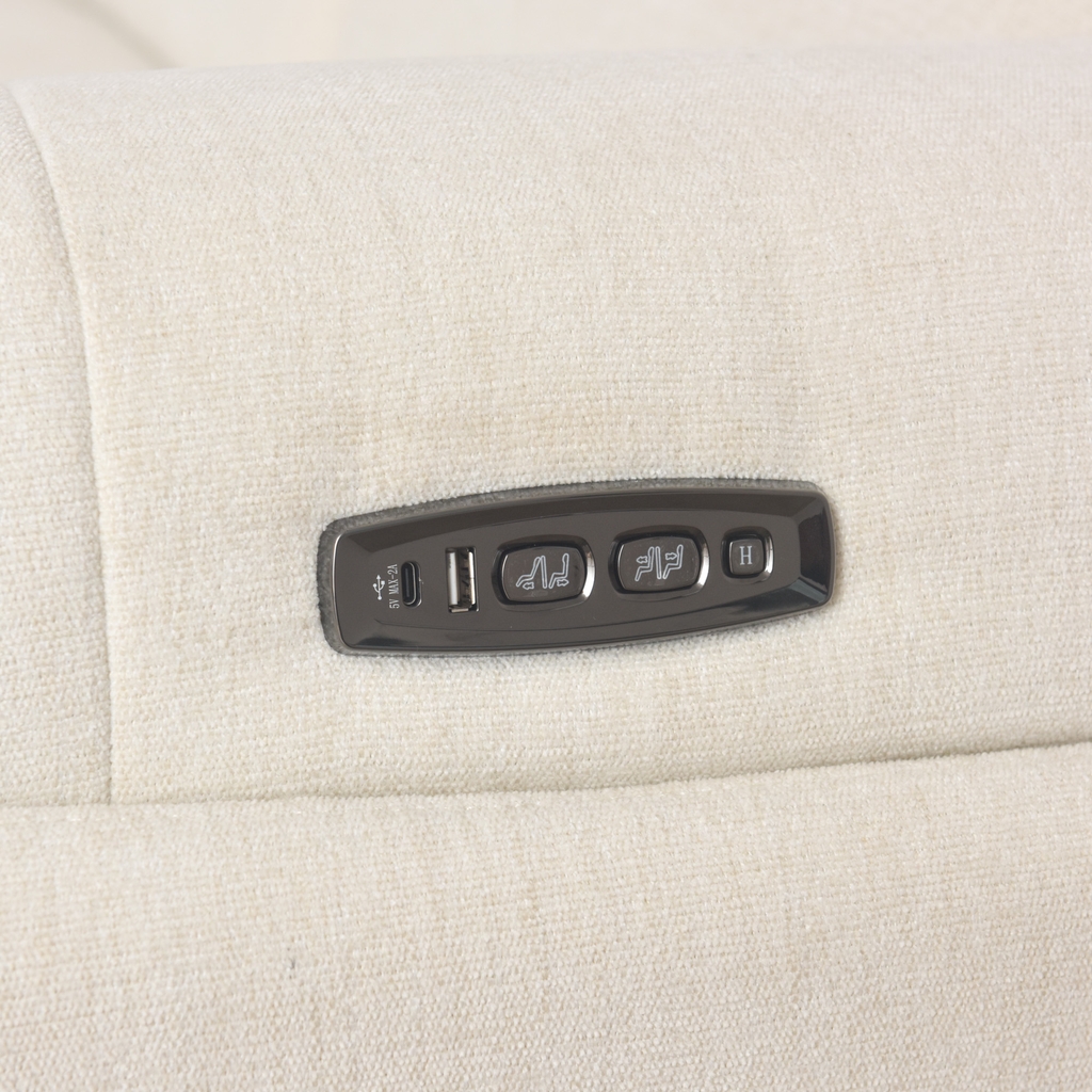 Ghế sofa thông minh chỉnh điện Caldo vải 3 ghế