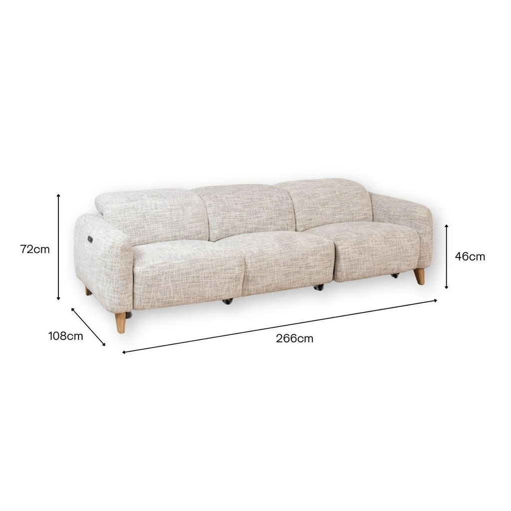 Ghế sofa thông minh chỉnh điện Risotto 3 ghế