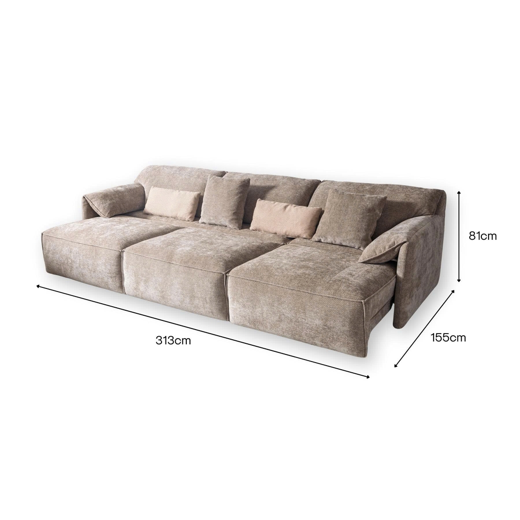 Ghế sofa thông minh chỉnh điện Latte 3 ghế