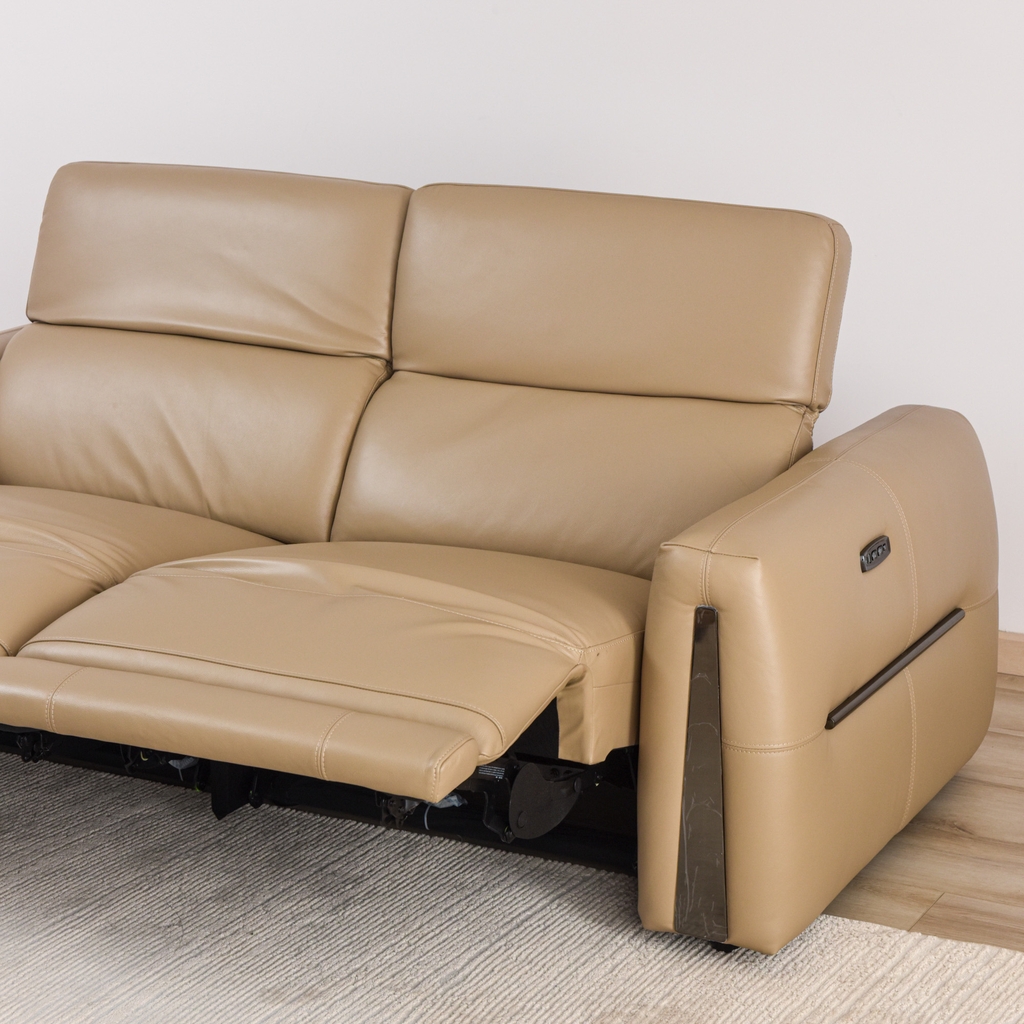 Ghế sofa thông minh chỉnh điện Obido da thật BV 2 ghế