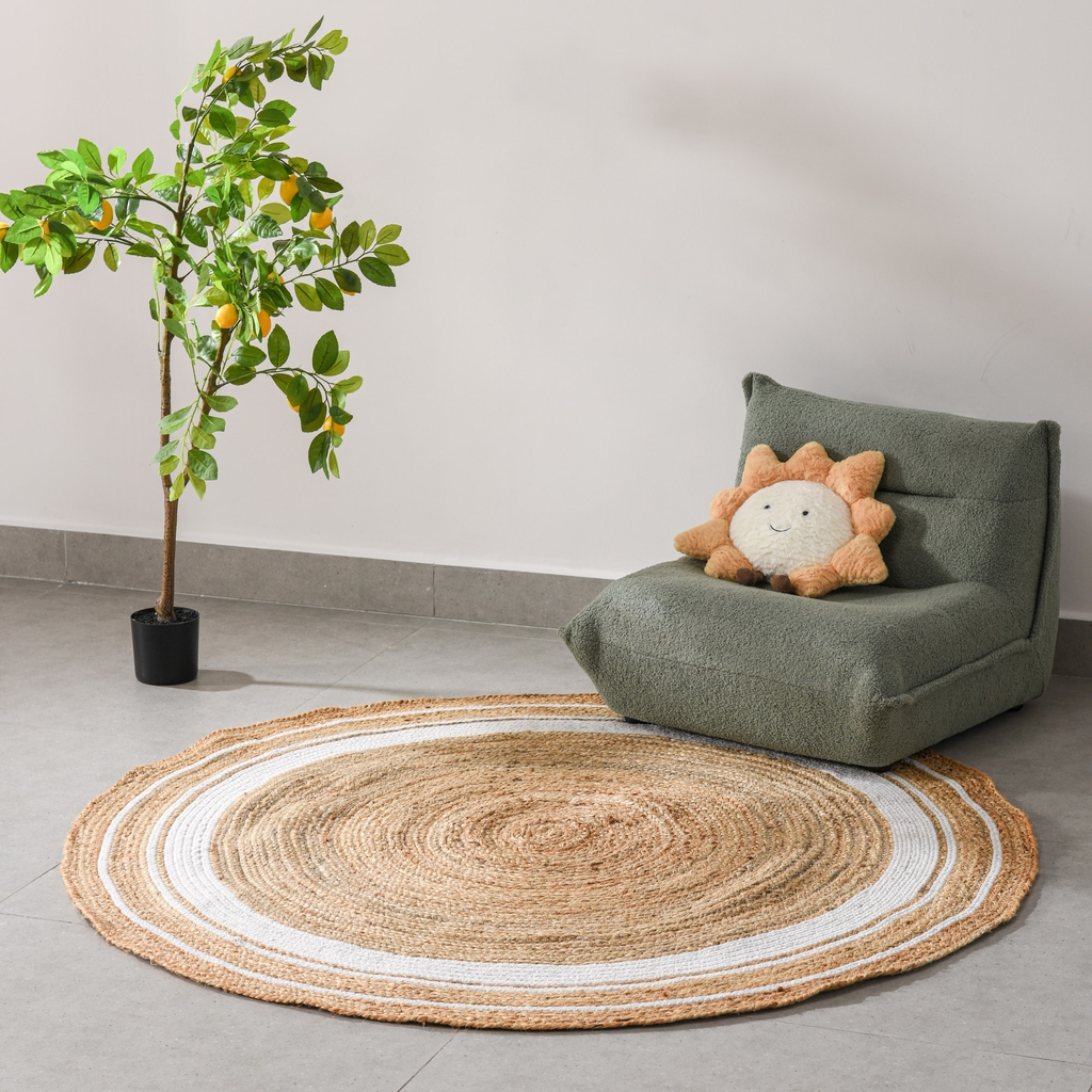 Thảm trải sàn Elysian Nâu dệt tay Ấn Độ