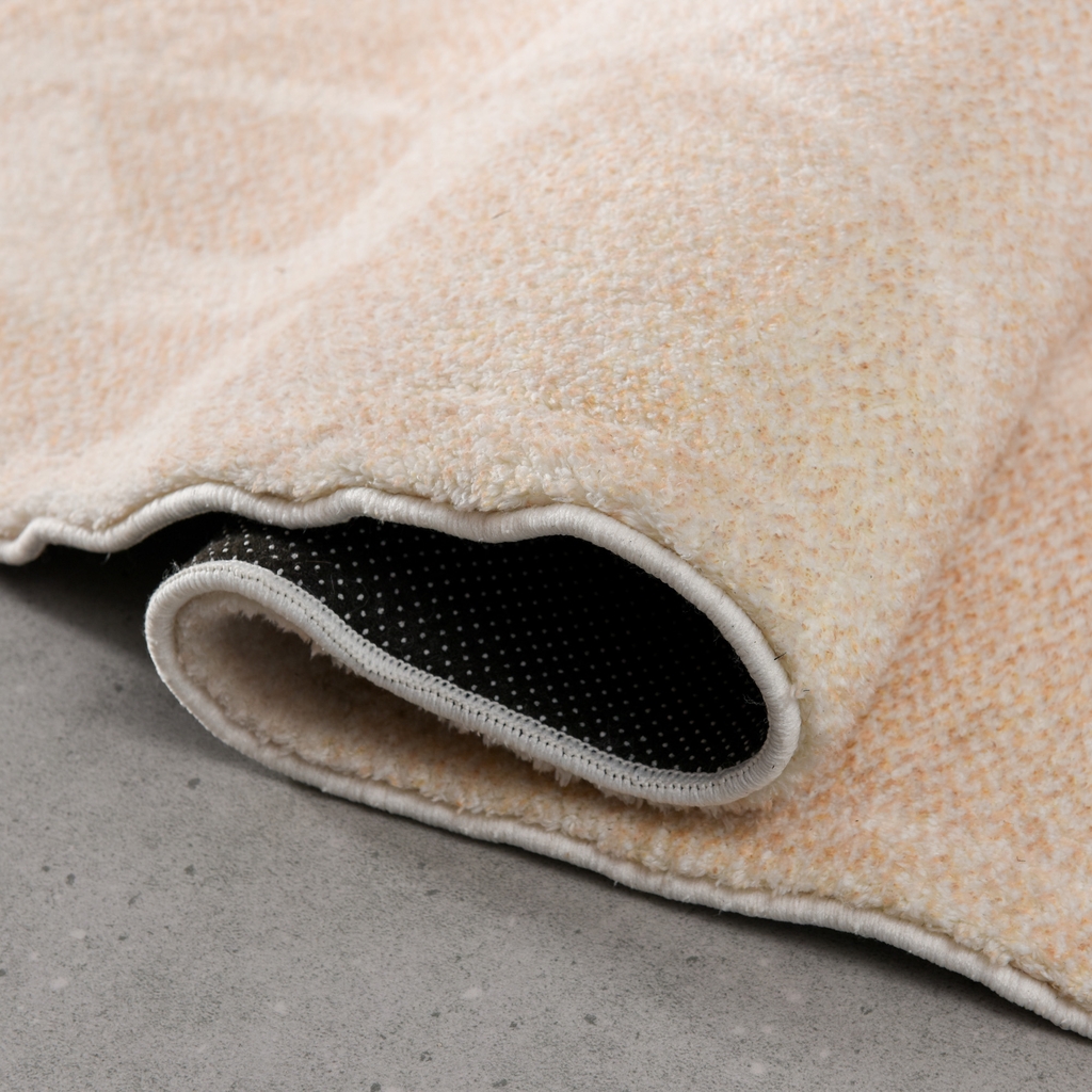 Thảm trải sàn Peach oval lông mềm