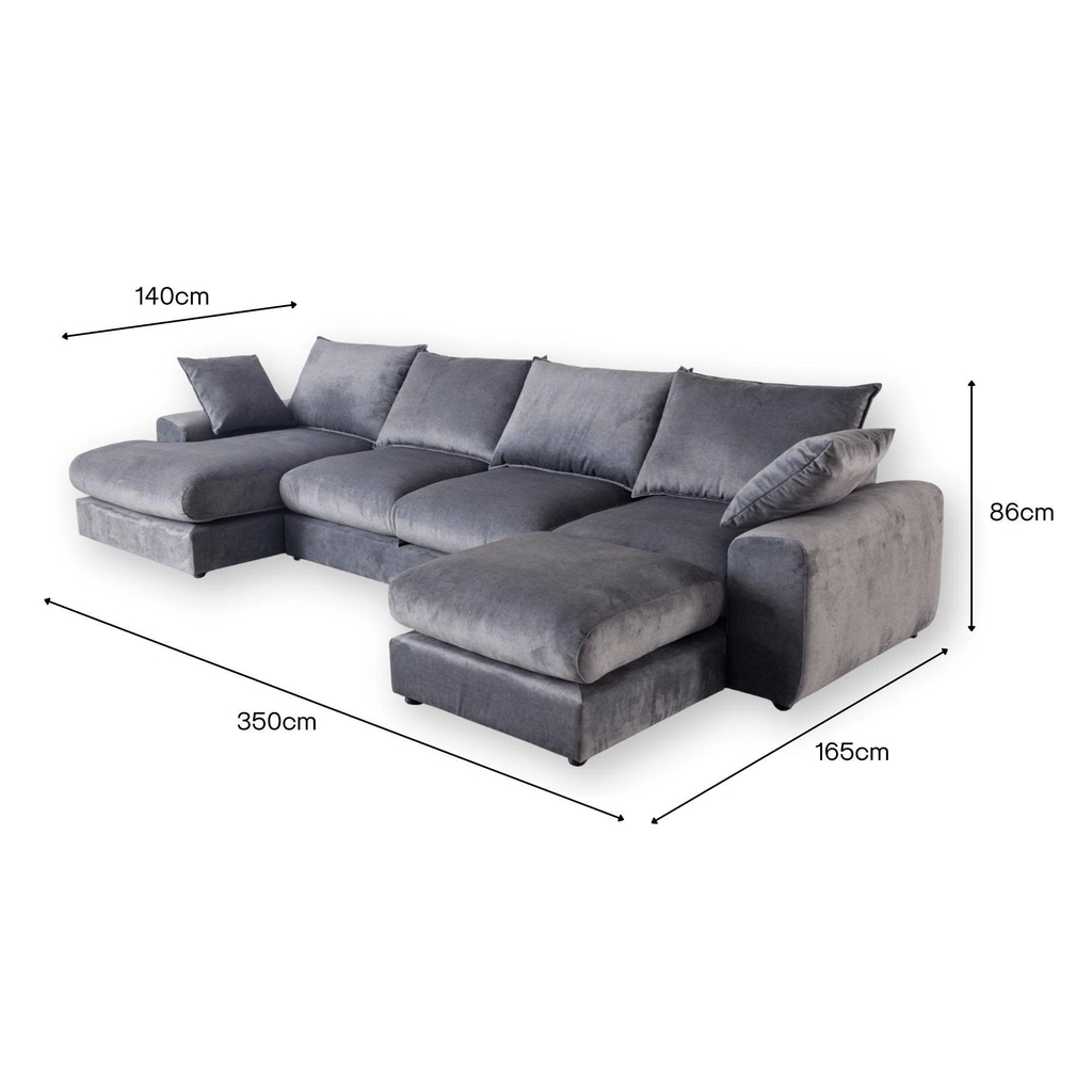 Ghế sofa Maltida gối tựa chữ nhật