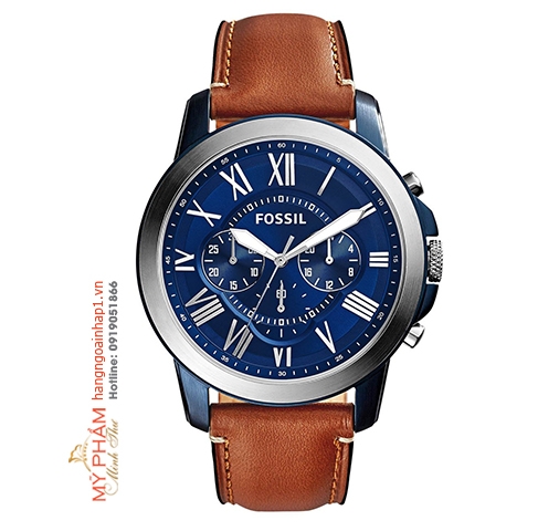 Äá»ng há» nam FOSSIL FS5150 Grant Chronograph Blue Dial Menâs Watch Mỹ phẩm Minh Thư - Hà ng ngoại