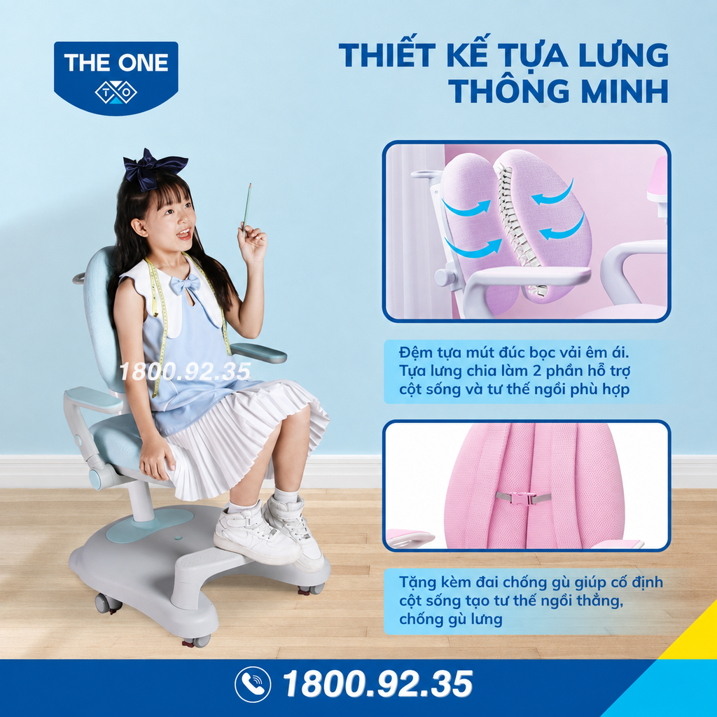 Ghế học sinh Hòa Phát GHS50 chống gù điều chỉnh độ cao