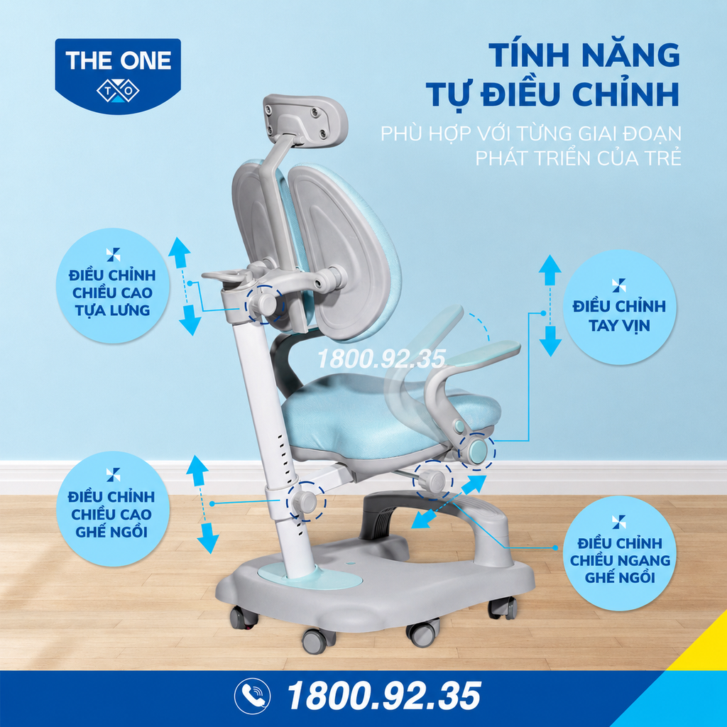 Ghế học sinh Hòa Phát GHS50 chống gù điều chỉnh độ cao