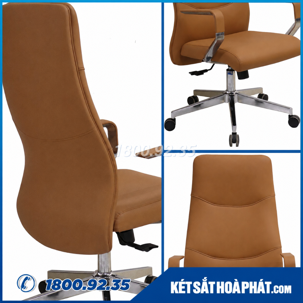 Ghế giám đốc Hòa Phát The One SG935 da thật chân xoay chính hãng