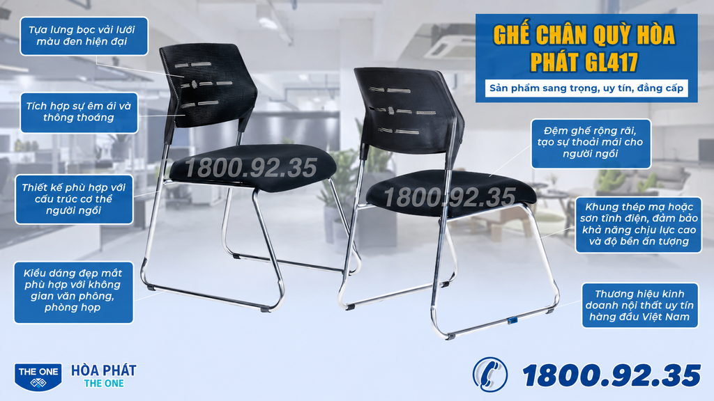 Ghế chân quỳ Hòa Phát The One GL417 giá rẻ