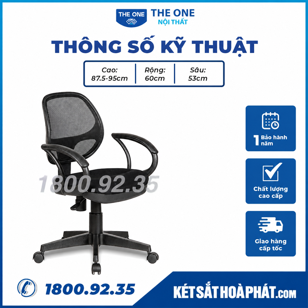 Ghế xoay văn phòng Hòa Phát The One GL101 giá rẻ