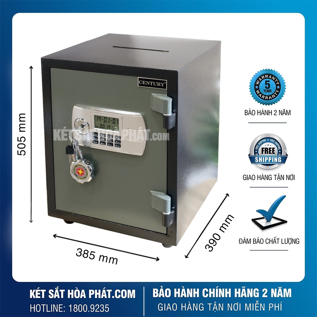 Két đựng tiền thu ngân mini Century KCD500