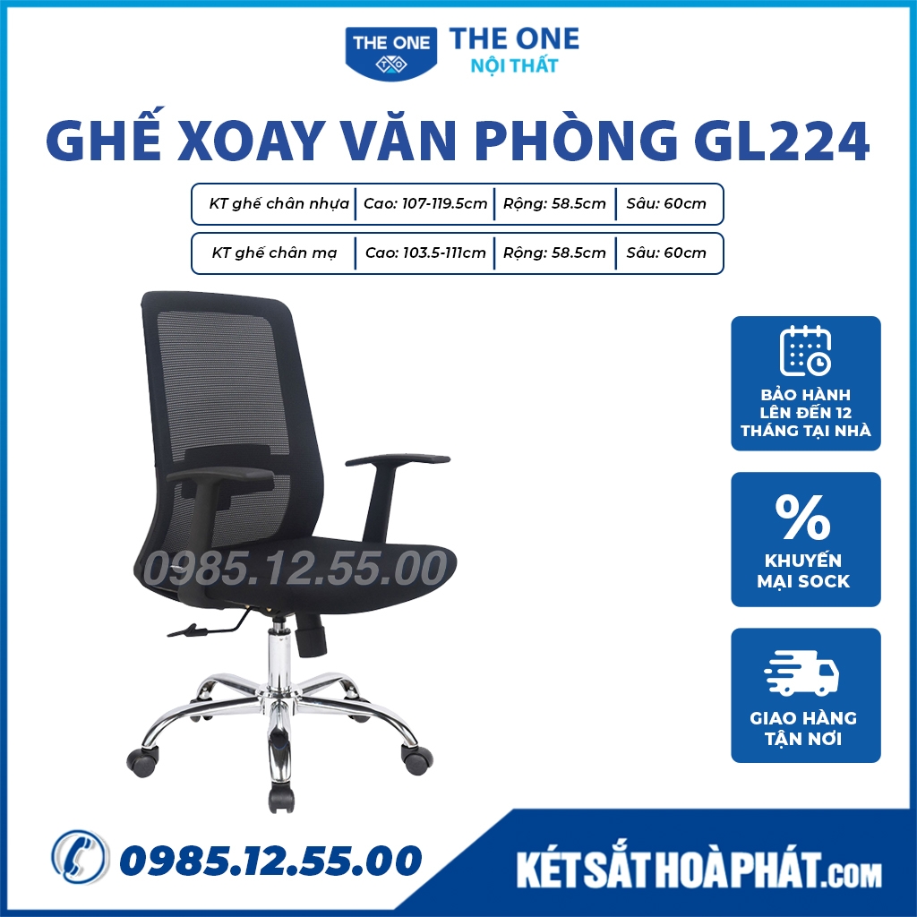 GHẾ XOAY VĂN PHÒNG THIẾT KẾ HIỆN ĐẠI PHÙ HỢP MỌI KHÔNG GIAN LÀM VIỆC
