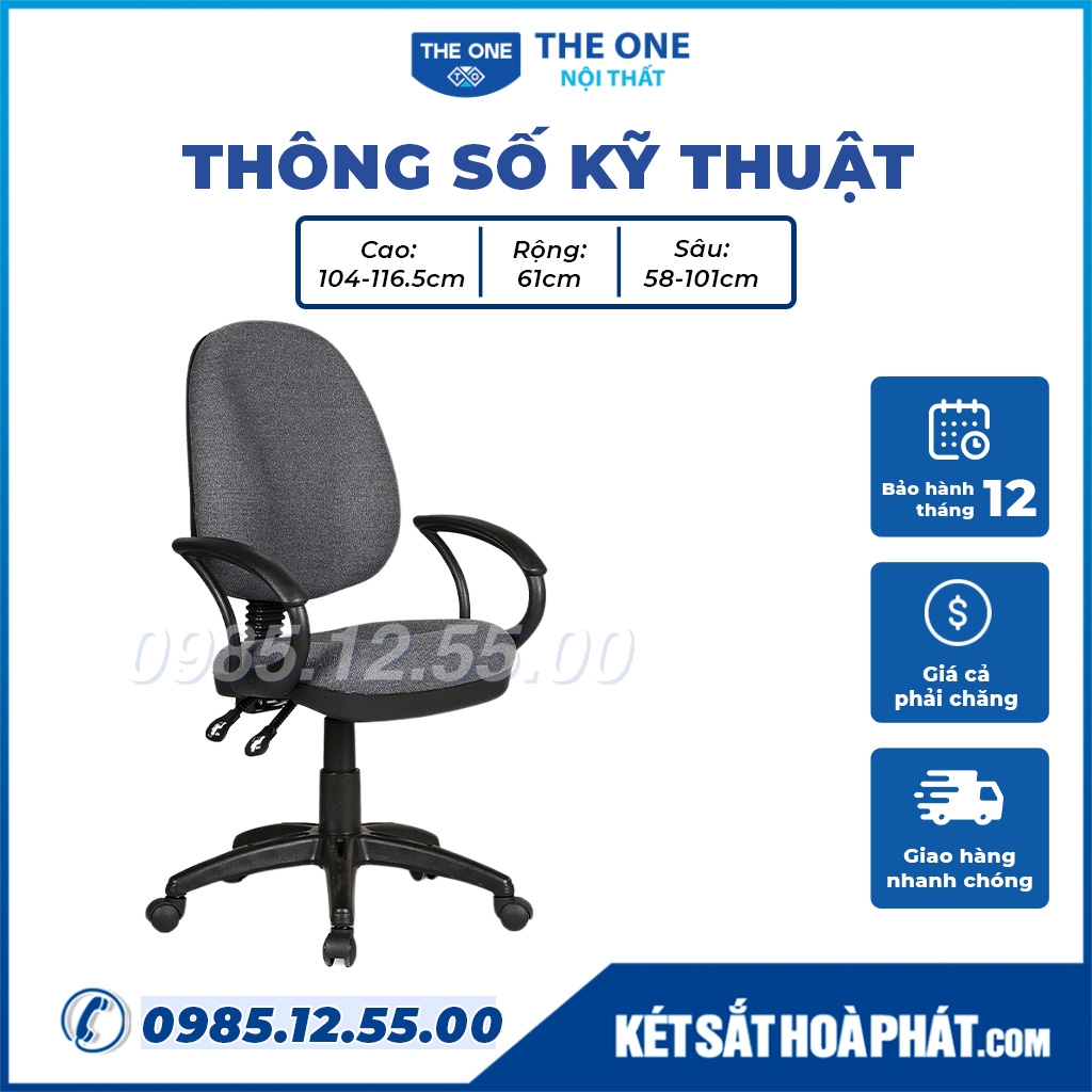 GHẾ XOAY HÒA PHÁT CHÍNH HÃNG THIẾT KẾ CÔNG THÁI HỌC TIỆN NGHI