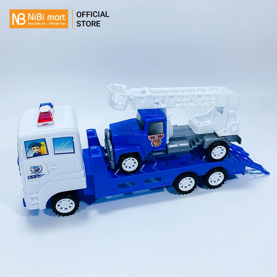 Bộ 2 xe ô tô đồ chơi mô hình xe tải công trình No.899 | NiBi