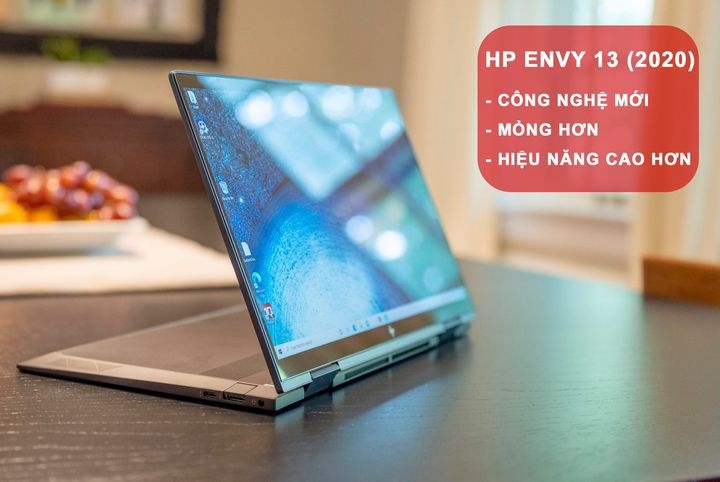 [New 100%] HP ENVY x360 13 {2021} Gold, Ultrabook xoay gập, màn đẹp chuẩn màu tuyệt đối ( i7-1165G7, RAM 8G, SSD NVMe 512G, VGA Intel Iris Xe, màn 13.3" Full HD OLED, 100% AdobeRGB, sáng 400nits, Touch)