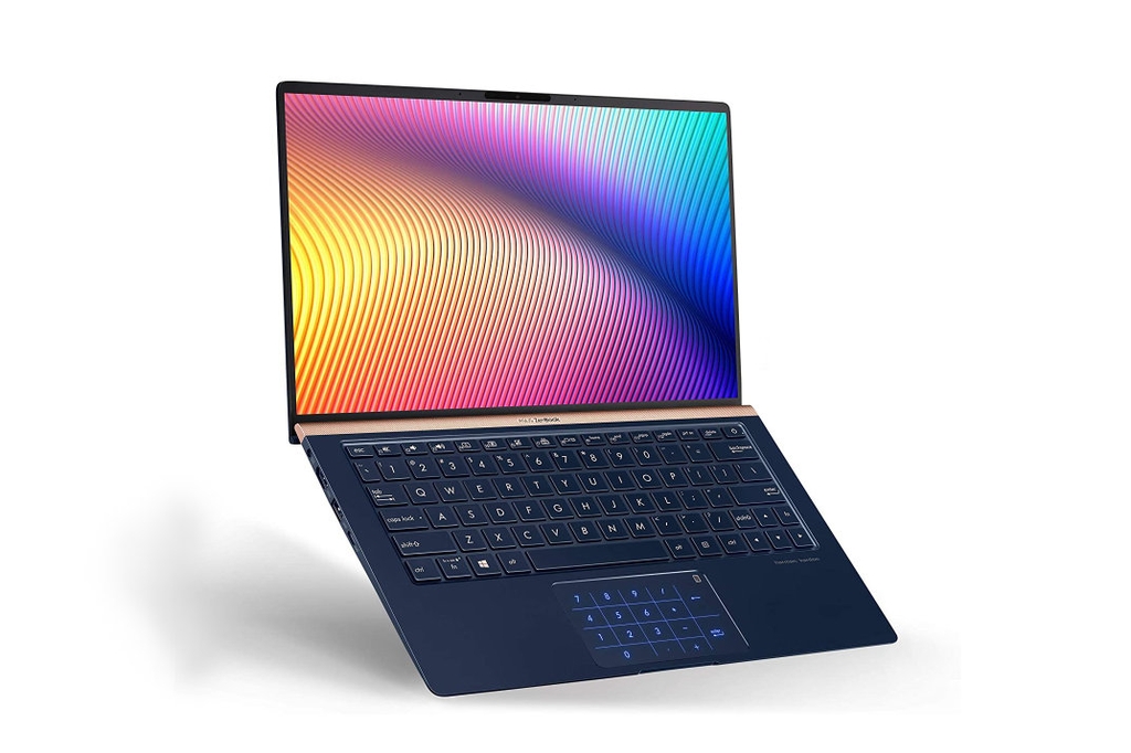 Asus Zenbook 13 UX333FA Blue, nhỏ hơn giấy A4, nặng chỉ 1kg, có phím số (  i7-8565U, RAM 8G, SSD NVMe 512G, VGA Intel UHD 620, màn 13.3″ Full HD IPS,  100%