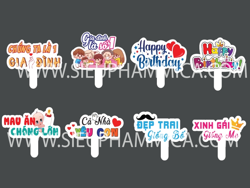 Hashtag cầm tay chụp ảnh tiệc sinh nhật- Hashtag chụp ảnh Thôi nôi ...