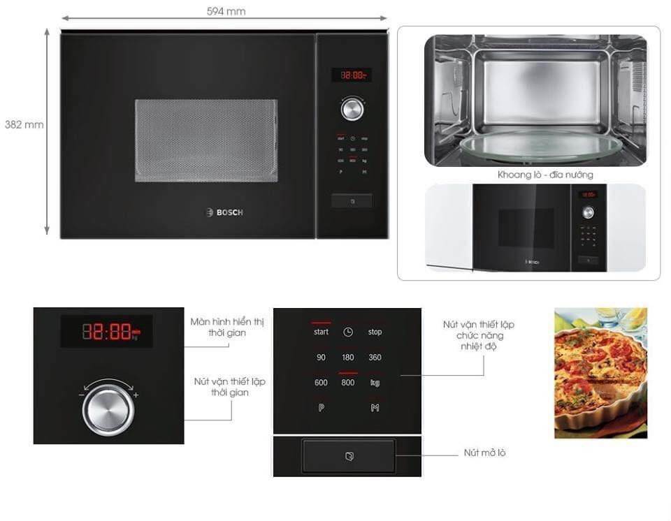 Lò vi sóng Bosch BFL523MS0B - Serie 4