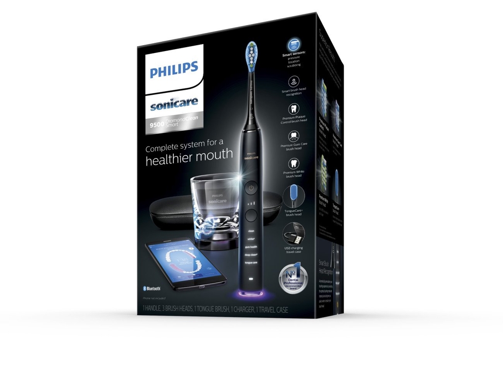 Bàn chải đánh răng điện Philips HX9924/13 màu đen