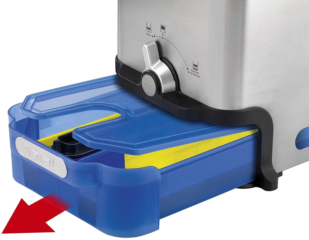 Nồi chiên ngập dầu Tefal FR8040, Công suất 2300W, Dung tích 3,5L. Thép không gỉ, Màu Bạc + Xanh