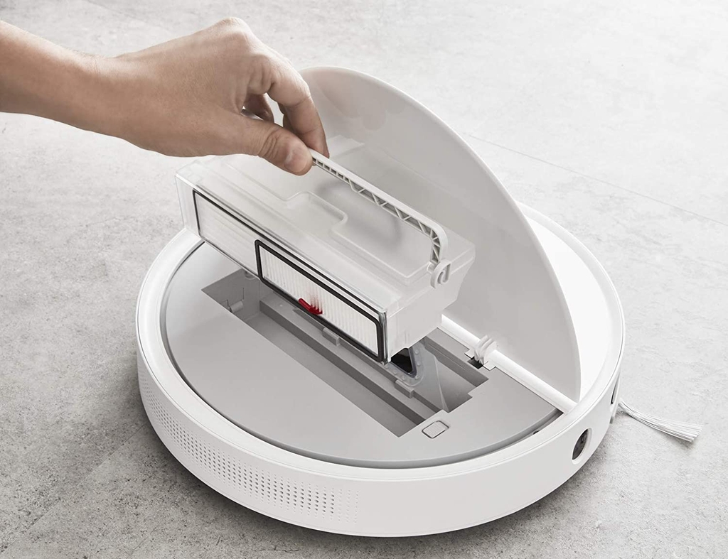 Robot hút bụi Rowenta RR7427HW Series 60, cao 6cm, Wi-Fi, Tương thích hỗ trợ giọng nói, Alexa, Chống dị ứng, Màu trắng