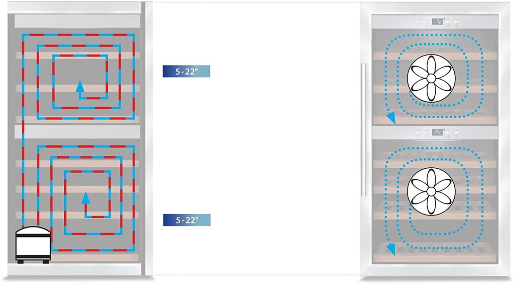 Tủ đựng rượu vang CASO WineComfort 38 Black