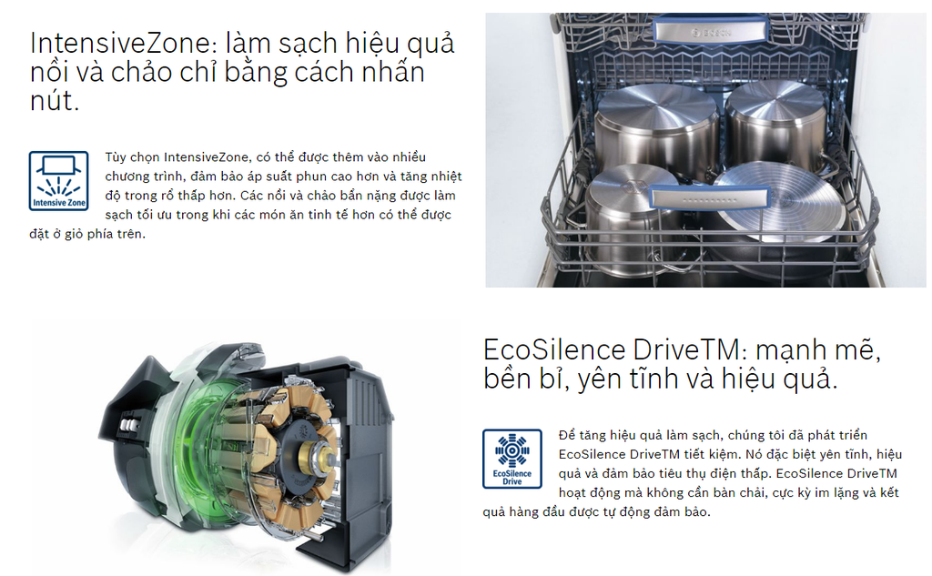 Máy rửa bát Bosch SMI6ZCS49E, Serie 6, Bán âm