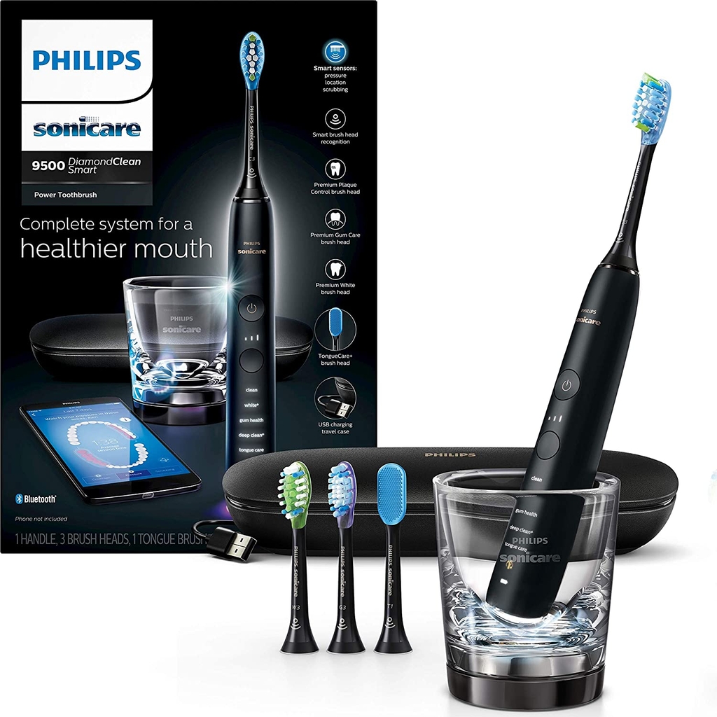 Bàn chải đánh răng điện Philips HX9924/13 màu đen