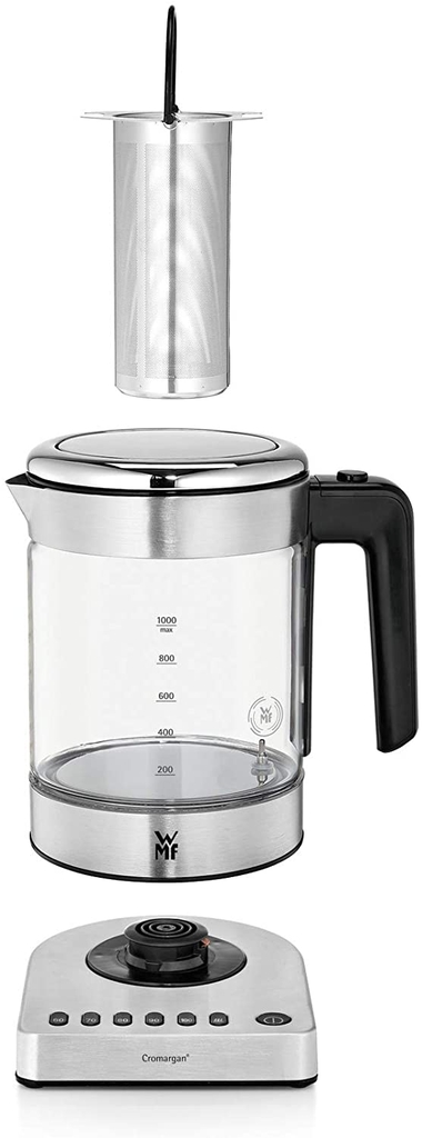 Ấm Đun Siêu Tốc Wmf KÜCHENminis Vario Glass Kettle 1L, 5 cài đặt nhiệt độ