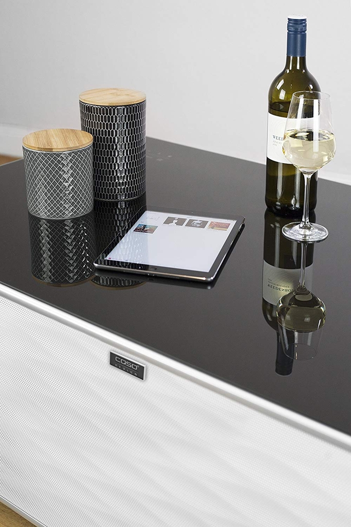 Bàn tích hợp bộ nhạc và tủ lạnh Caso Sound & Cool