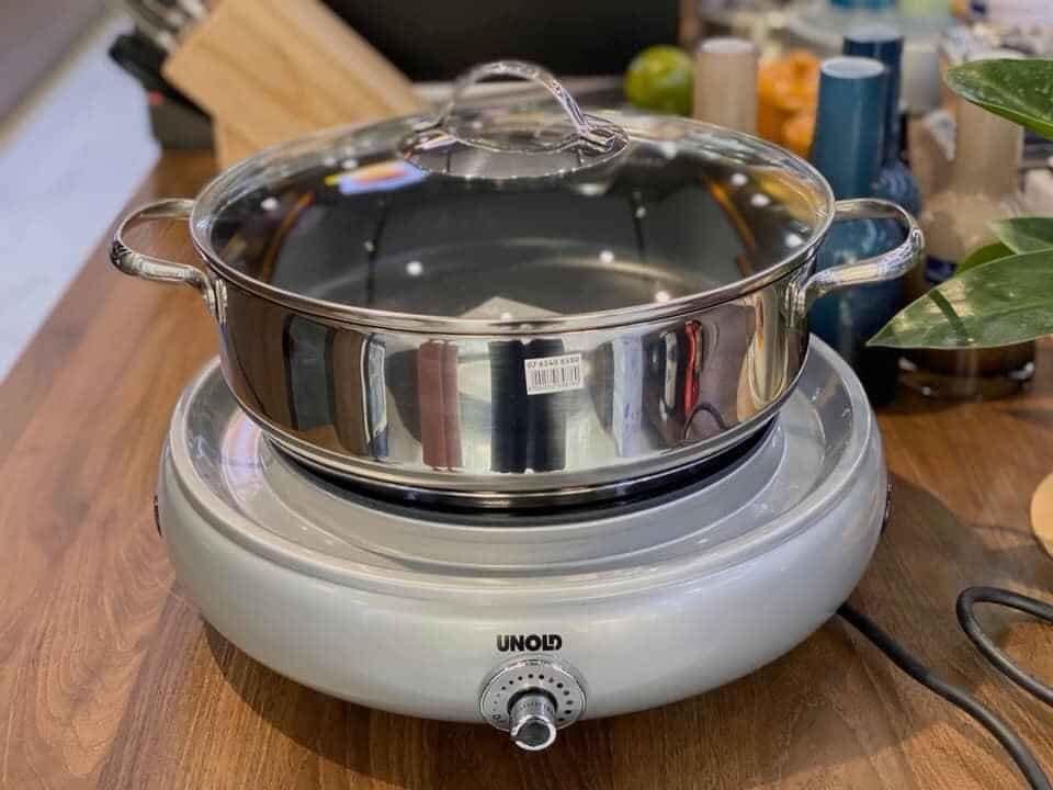 Bếp nướng lẩu Unold 2in1