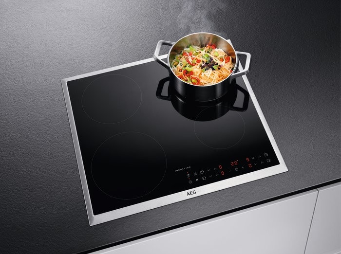 BẾP TỪ 4 VÙNG NẤU AEG IKB6431AXB, VÙNG NẤU CẢM ỨNG, KHUNG THÉP KHÔNG GỈ