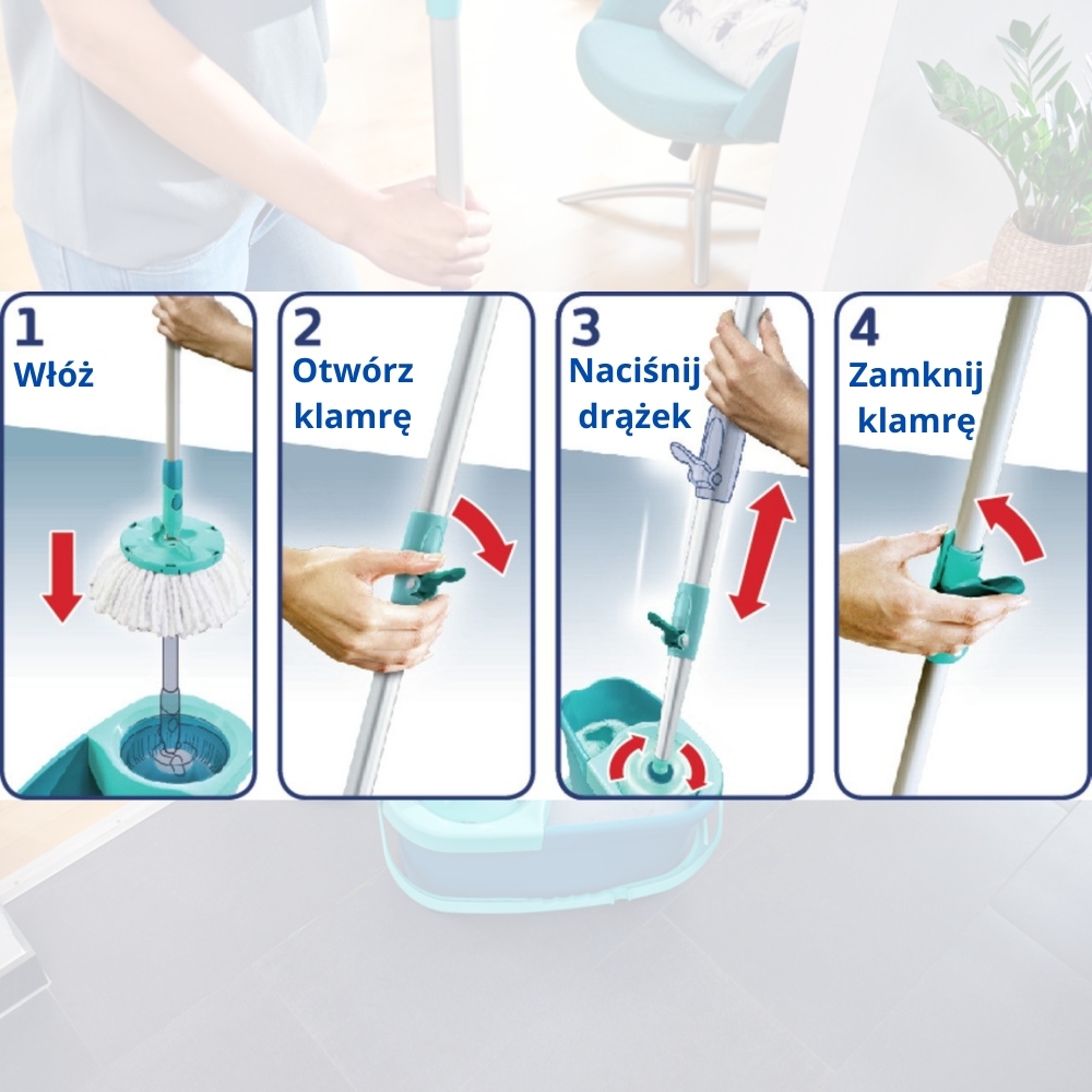 Cây Lau Nhà Leifheit 52102 Twist Ergo Mobile