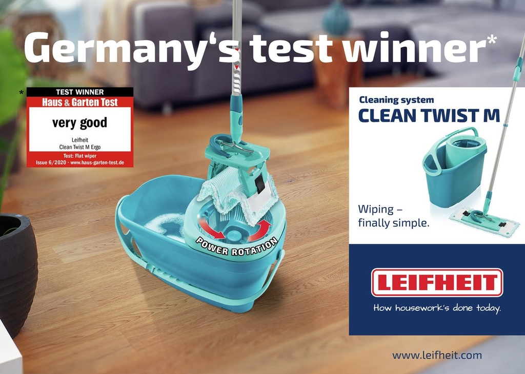 Cây Lau Nhà Leifheit 52120 Twist Medium Ergo