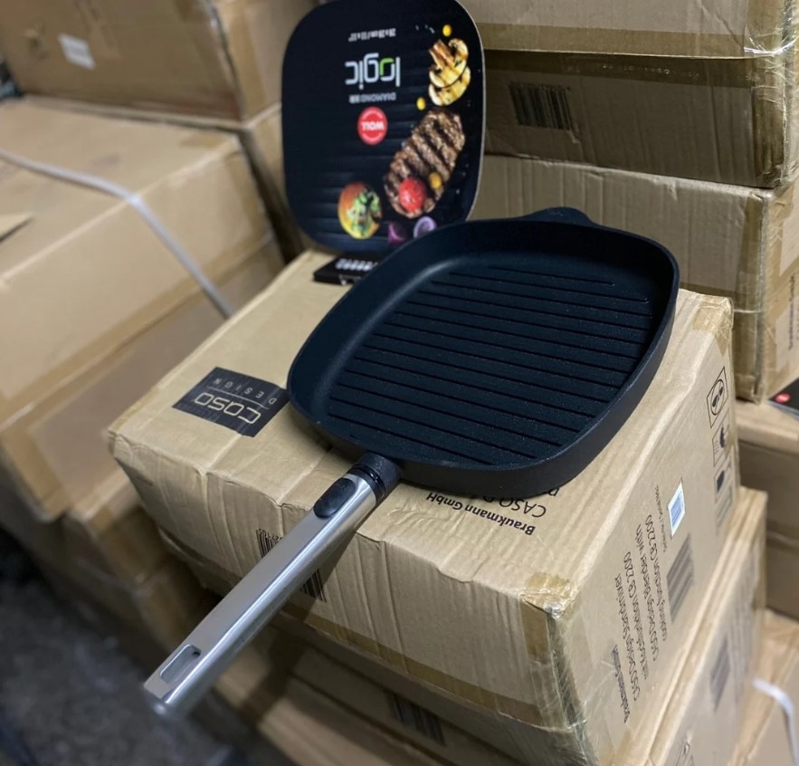 Chảo Woll 16281PLCIB Diamond XR Logic Grill Pan Square 28x28cm