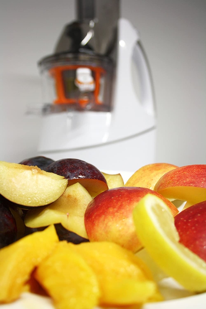 MÁY ÉP TRÁI CÂY CHẬM CASO 2 IN 1 SJW400 trắng