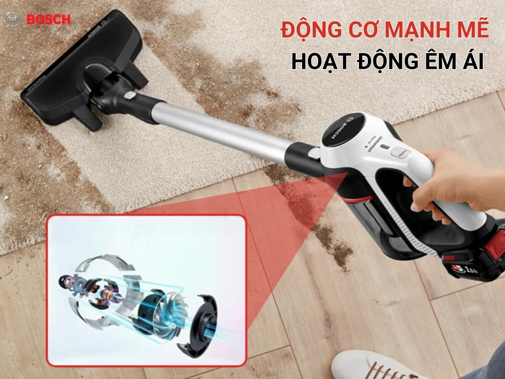 Máy hút bụi không dây BOSCH BCS61113 Serie 6 Unlimited