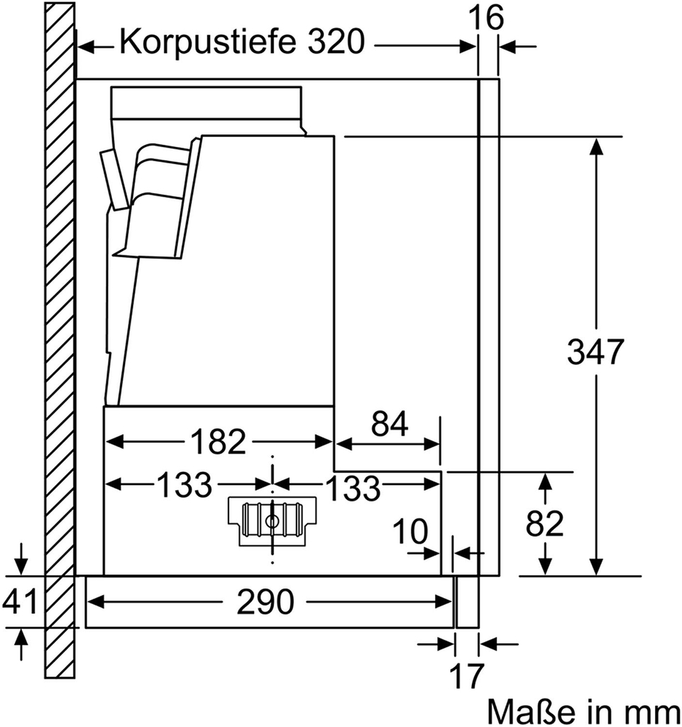 Máy hút mùi âm tủ Bosch DFR067A50
