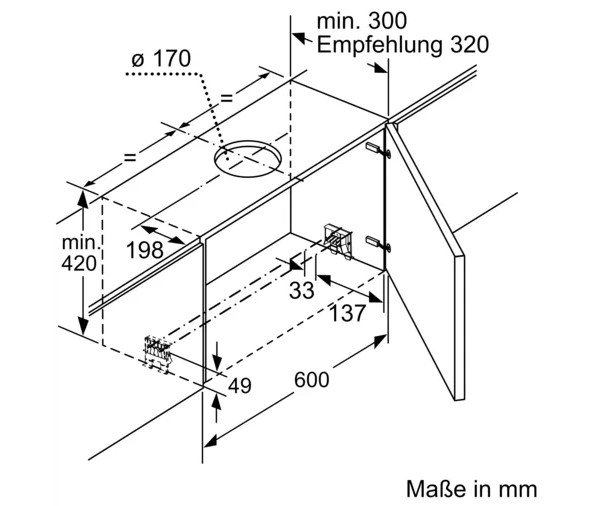 Máy Hút Mùi Bosch DFR067A52 Âm Tủ