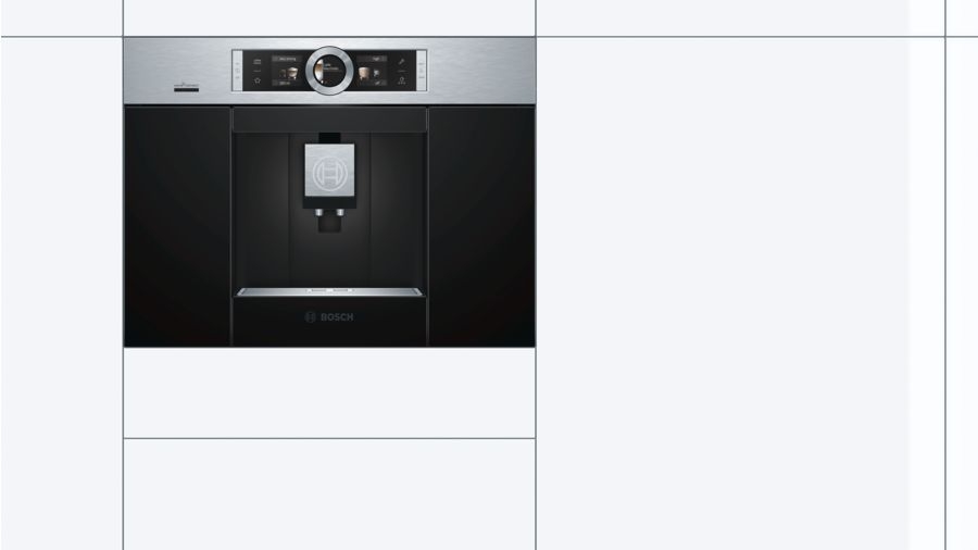 Máy pha cafe Bosch CTL636ES6 Serie 8, lắp âm tủ, pha cà phê hoàn toàn tự động