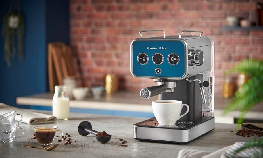 Máy Pha Cafe RUSSEL HOBBS Espresso Distinctions 26451-56 1350W Màu Xanh Biển