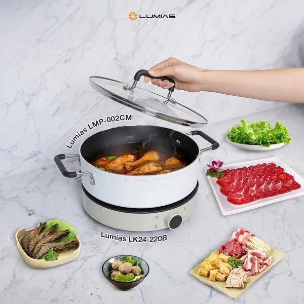 Nồi hợp kim nhôm Lumias LMP-002CM - Dung tích 4L
