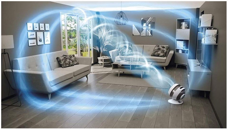 Rowenta HQ7112 Air Force Hot & Cool, quạt và máy sưởi 2in1, yên tĩnh, 2600W, quạt bệ, chuyển động không khí rộng rãi