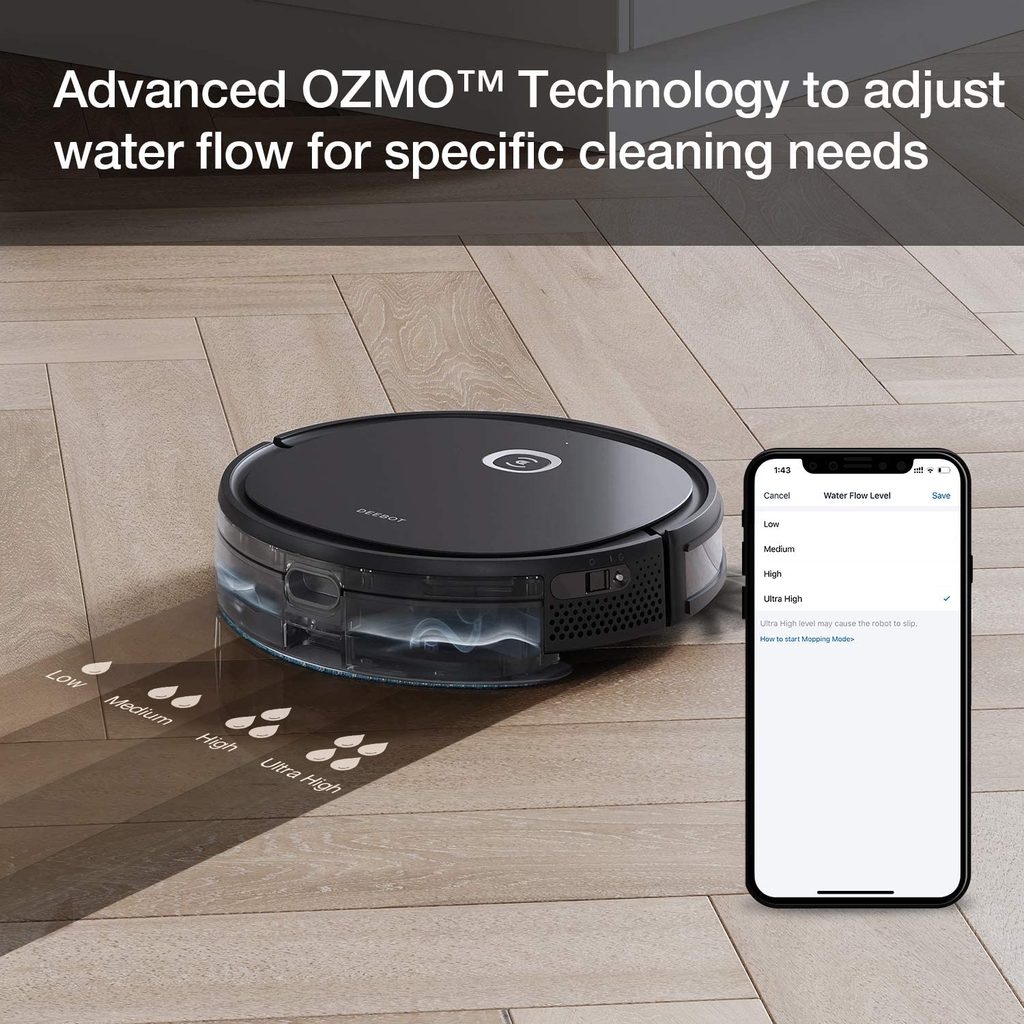 Robot hút bụi và lau nhà Ecovacs Deebot U2 Pro