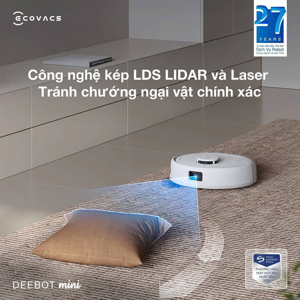 Robot hút bụi lau nhà Ecovacs Deebot Mini