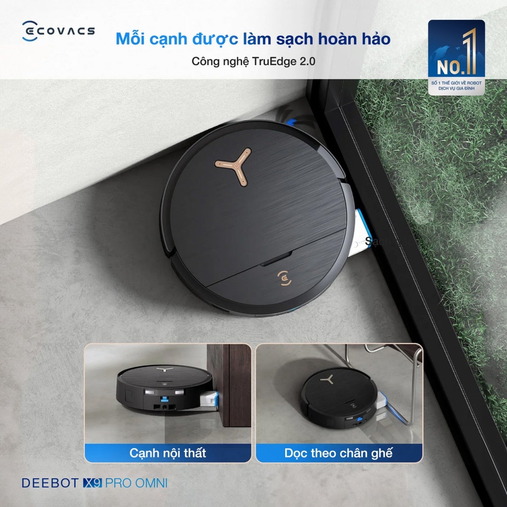 Robot hút bụi lau nhà Ecovacs Deebot X9 Pro Omni 