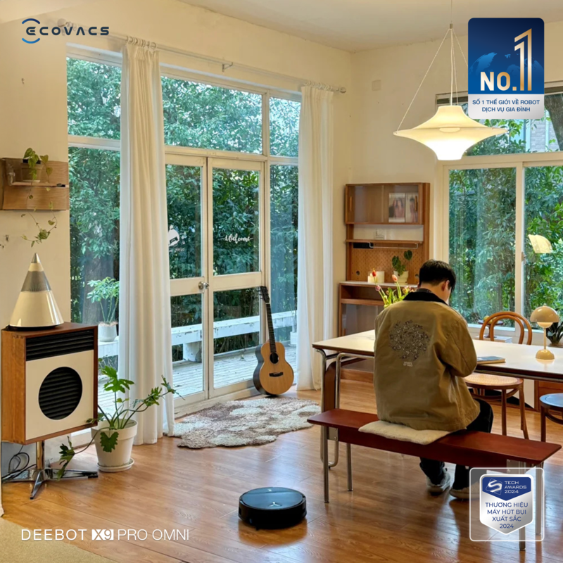 Robot hút bụi lau nhà Ecovacs Deebot X9 Pro Omni 