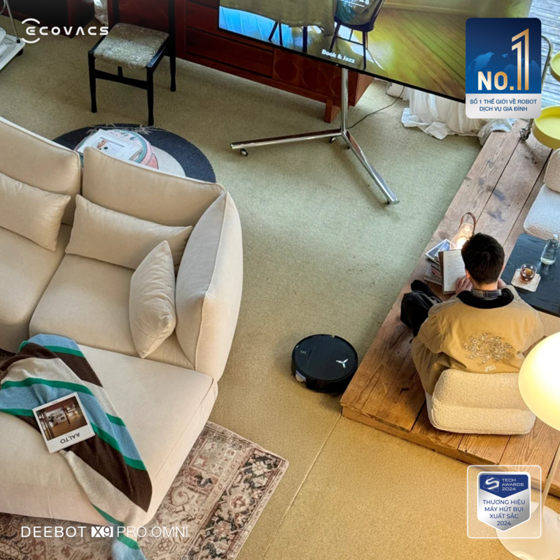 Robot hút bụi lau nhà Ecovacs Deebot X9 Pro Omni 