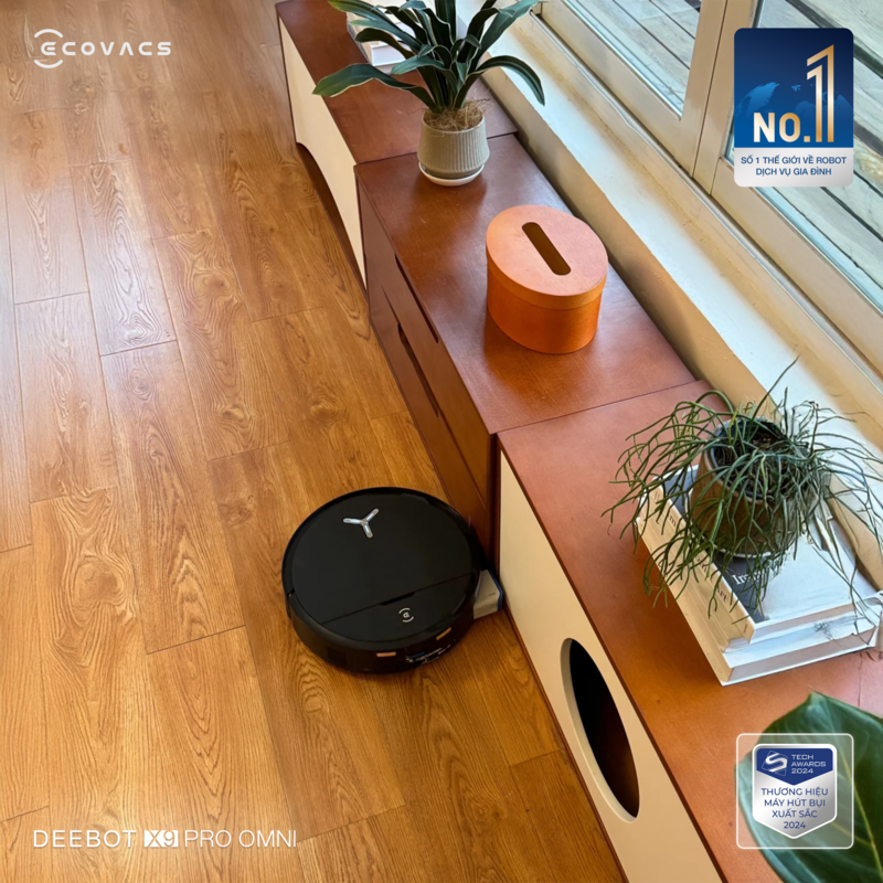 Robot hút bụi lau nhà Ecovacs Deebot X9 Pro Omni 