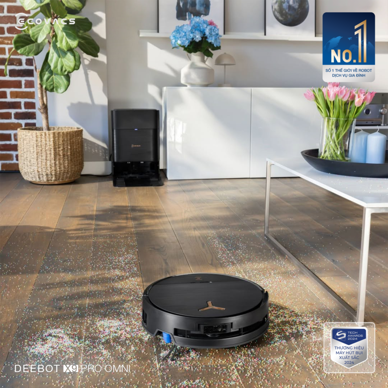 Robot hút bụi lau nhà Ecovacs Deebot X9 Pro Omni 