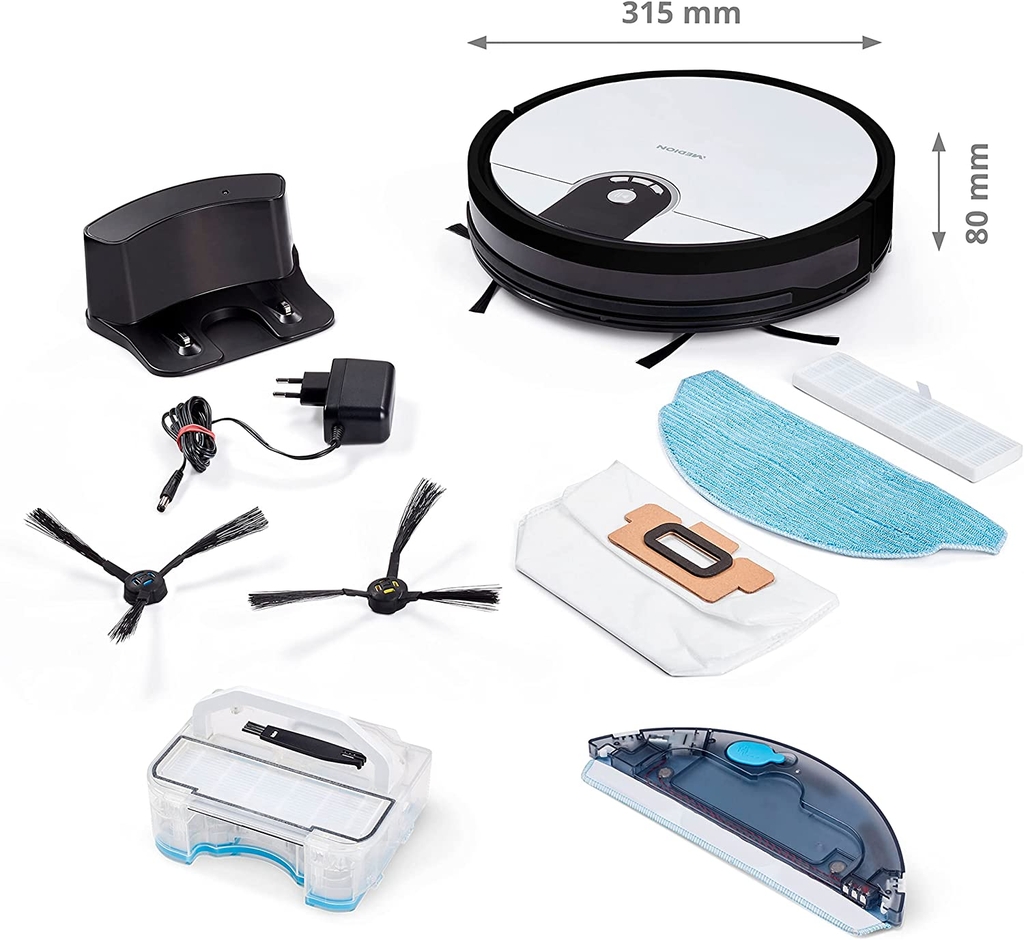 Robot hút bụi lau nhà MEDION® S20 SW Model 2021